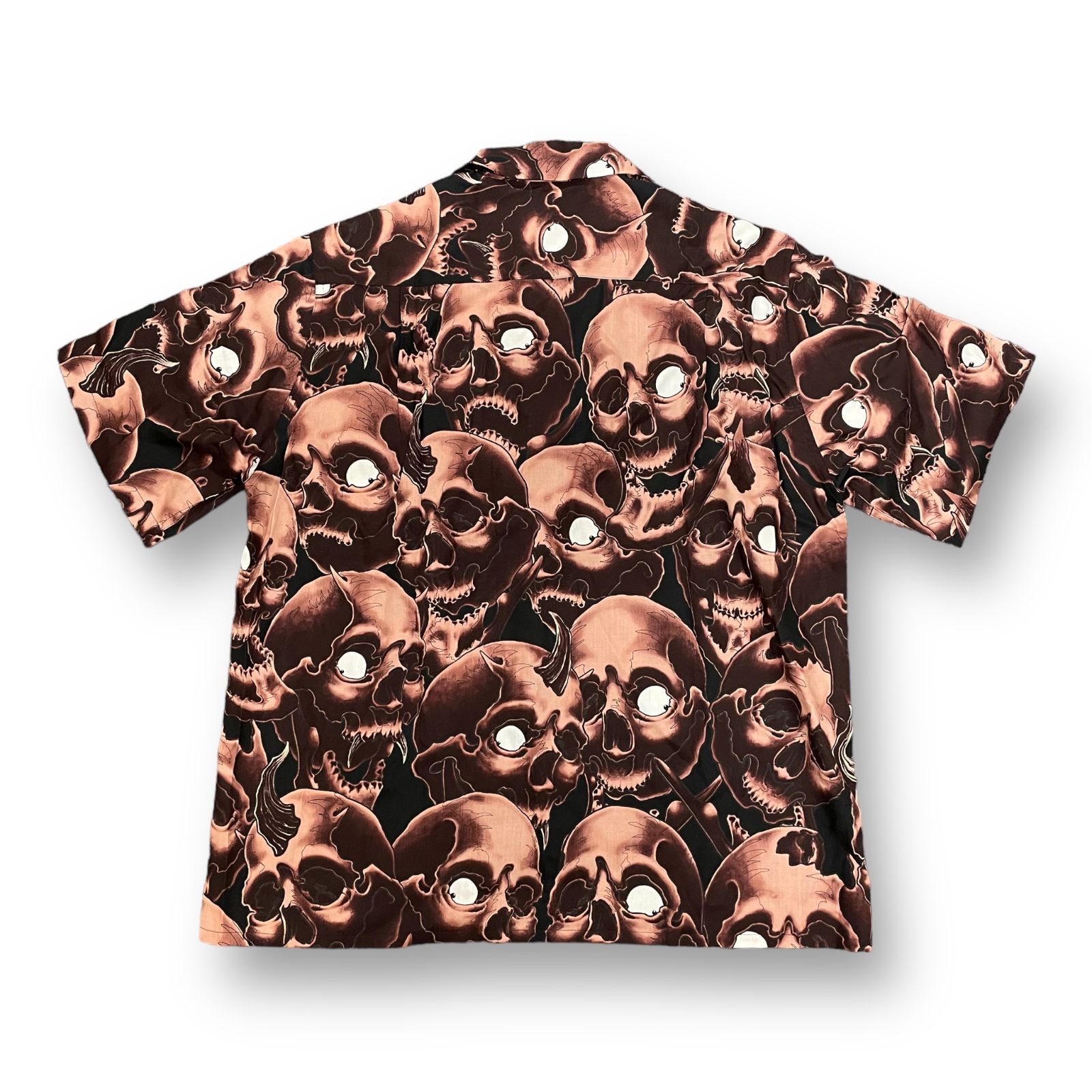 新品 WACKO MARIA 56 TATTOO STUDIO / HAWAIIAN SHIRT S/S スカル