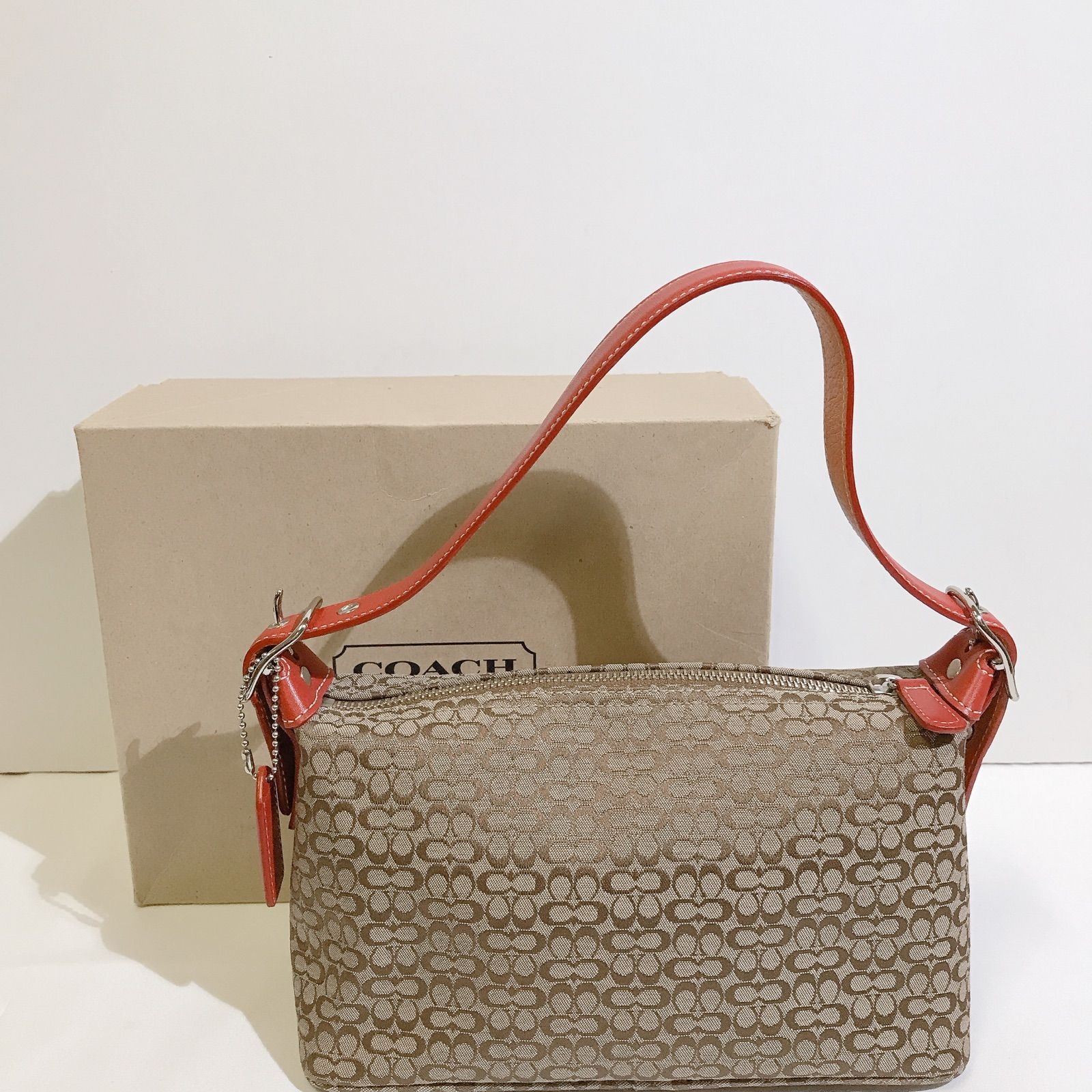 美品】COACH コーチ シグネチャーミニバッグ ワンショルダー ANA