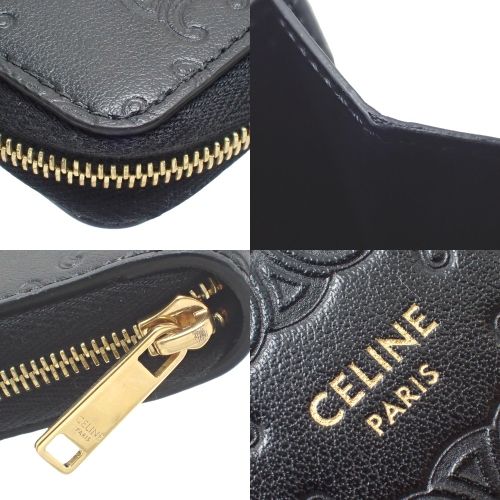 CELINE(セリーヌ) トリオンフ エンボスド カードウォレット 小銭入れ