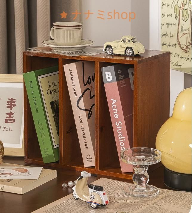 デスクトップ本棚 3段 デスクトップ本棚 コンピューターデスク用