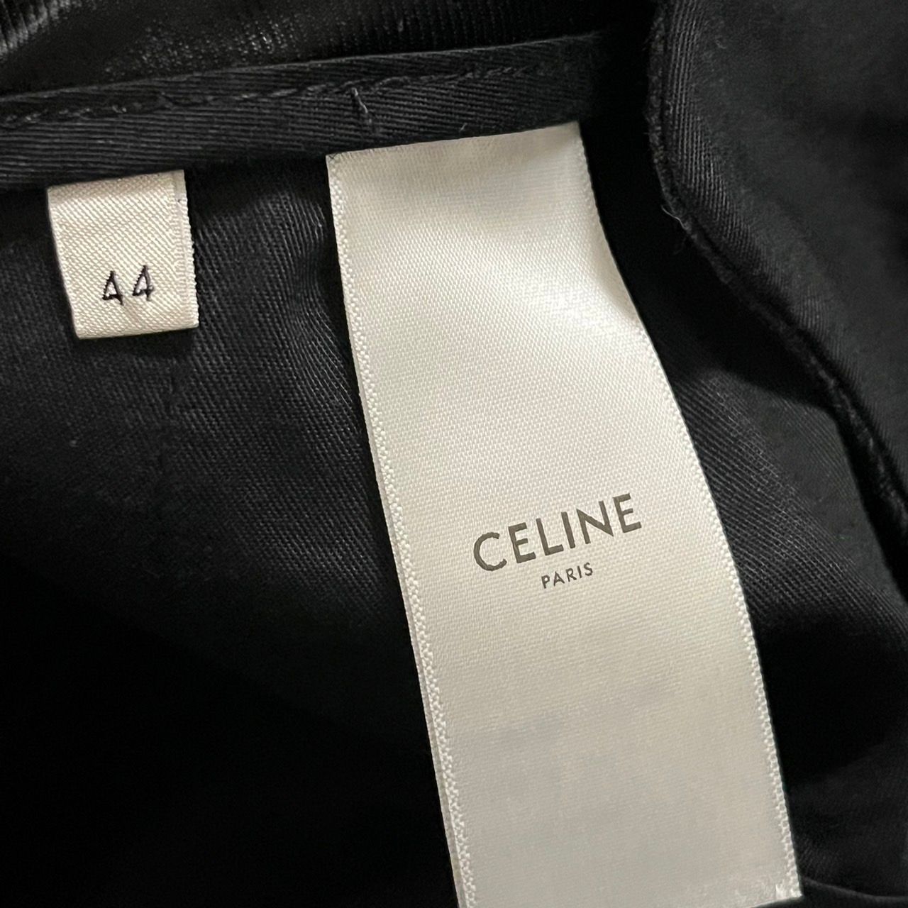 CELINE セリーヌ SKATE PANTS IN STRIPED WOOL GABARDINE シャドウ