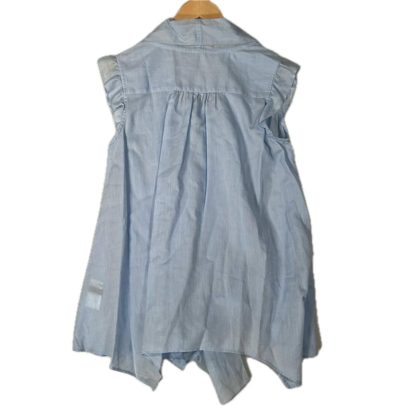 South South South South タンクトップ コットン ブルー レディース 38【古着】【中古】 South South South South レディース タンクトップ コットン ブルー 38