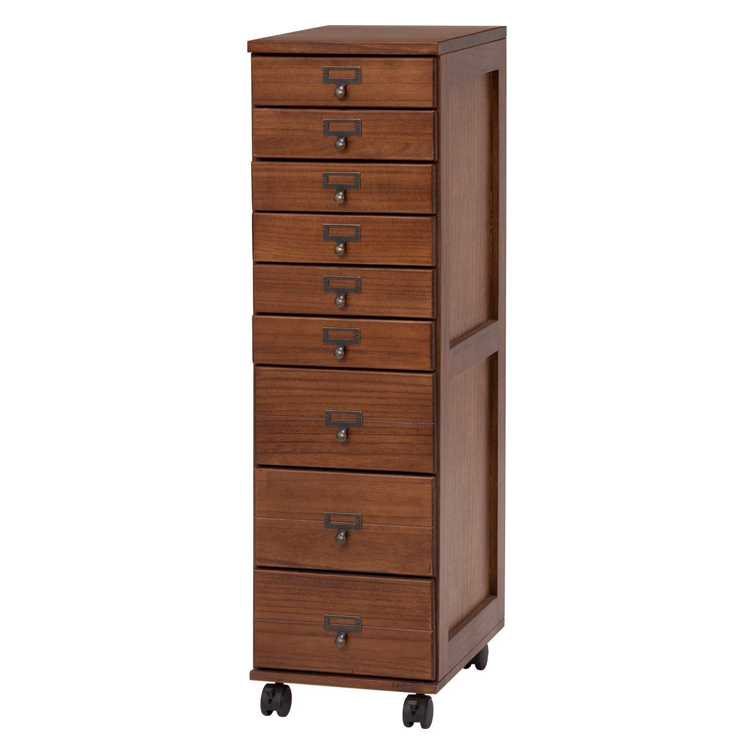 萩原(Hagihara) 多段チェスト 書類チェスト 書類 棚 A4 引出9段 【すぐ  