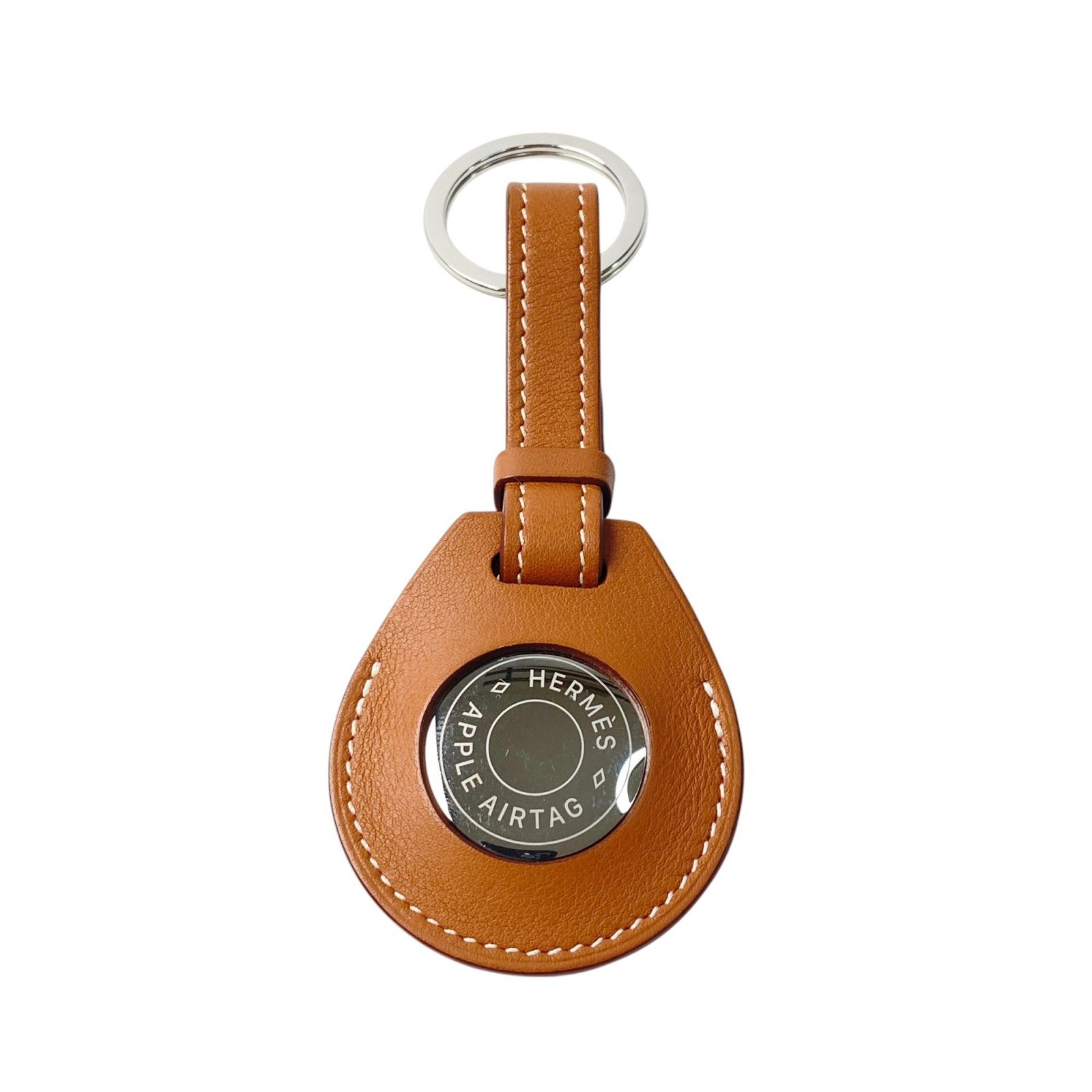 エルメス HERMES AirTag エアタグ モバイルアクセサリー ブラウン