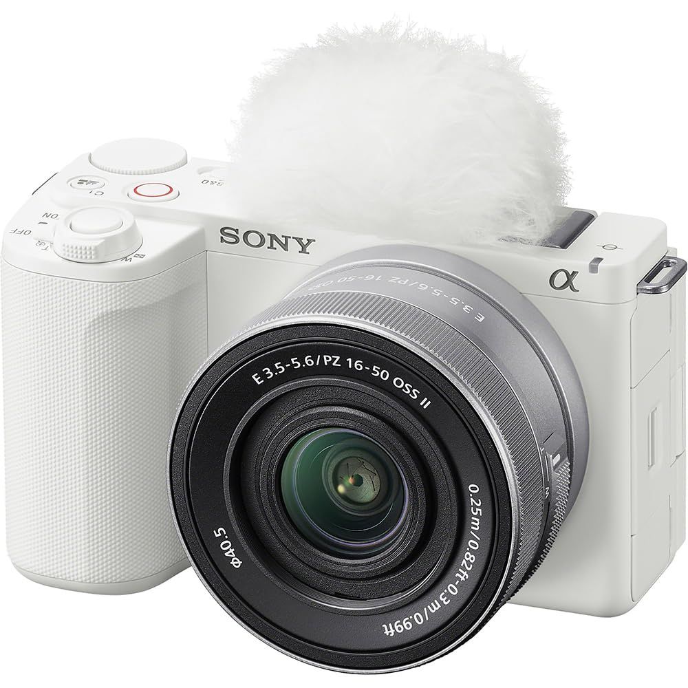 SONY Vlog用カメラ レンズ交換式VLOGCAM APS-C ミラーレス一眼カメラ ZV-E10M2 パワーズームレンズキット 同梱レンズ SELP16502 ホワイト ZV-E10M2K WQ
