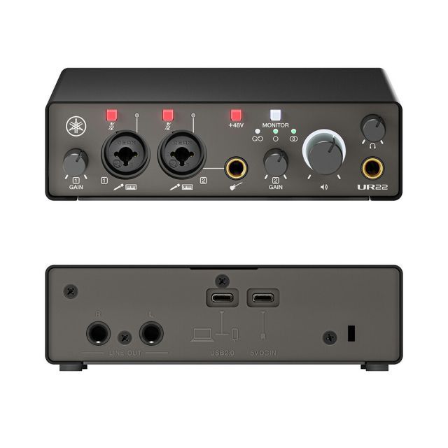 YAMAHA オーディオ インターフェイス UR22MK3 B ブラック 2コンボ入力 2出力 USB-C