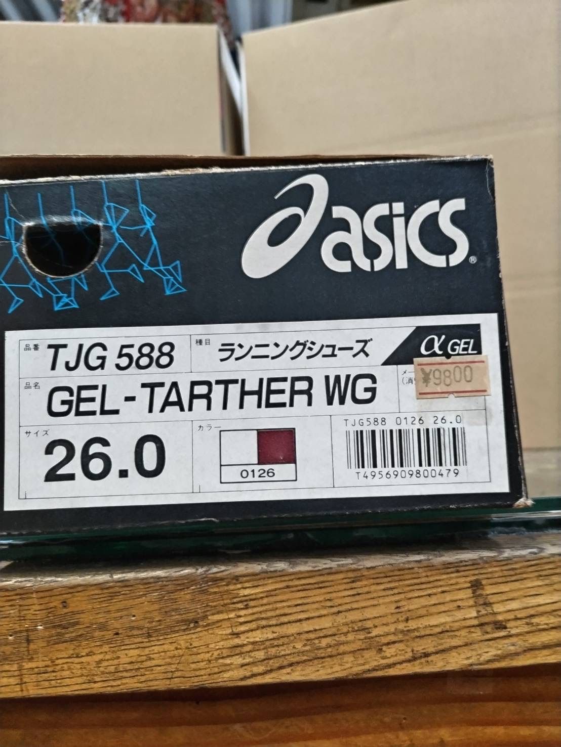 90sデッドストック！】 asics GEL-TARTHER WG ゲルターサー 26cm 箱