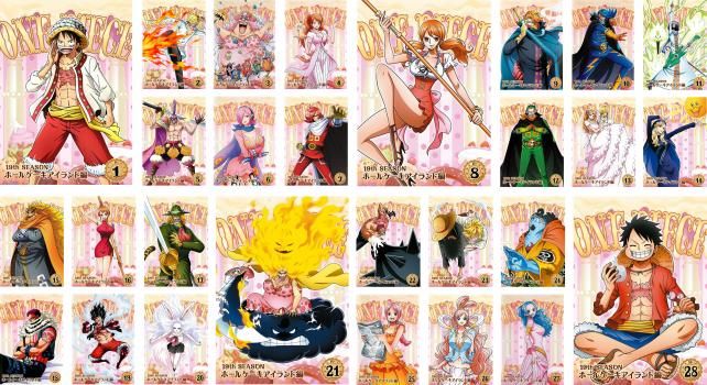 ONE PIECE ワンピース 19thシーズン ホールケーキアイランド編 28枚セット 第783話～第891話 全巻セット アニメ DVD レンタル