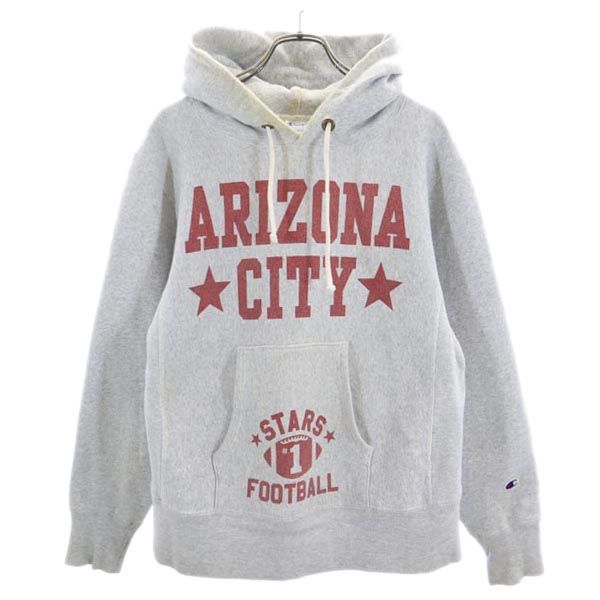 チャンピオン 青単 復刻 Reverse Weave スウェットパーカー M グレー系 Champion 裏起毛 メンズ 【中古】  【221218】