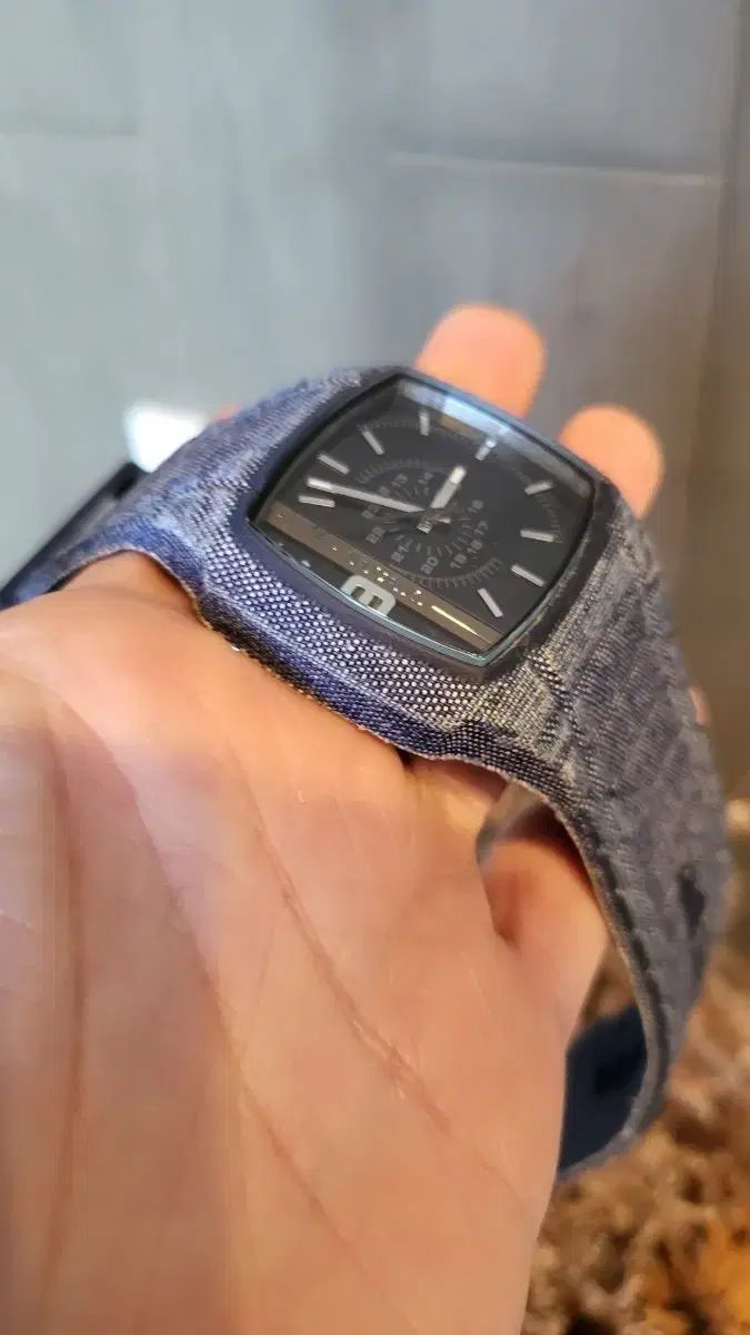 DIESEL ディーゼル デニム 時計 ブルー