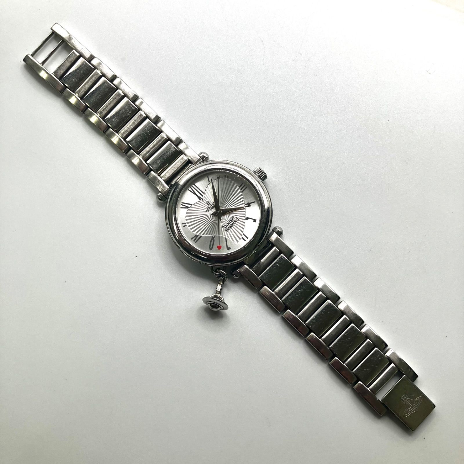 電池交換済】ヴィヴィアン 腕時計 VW-40E5 オーバル グレー