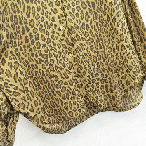  ラルフローレン RalphLauren シャツ ブラウス レオパード シルク a 969286 長袖 シャツ ブラウス