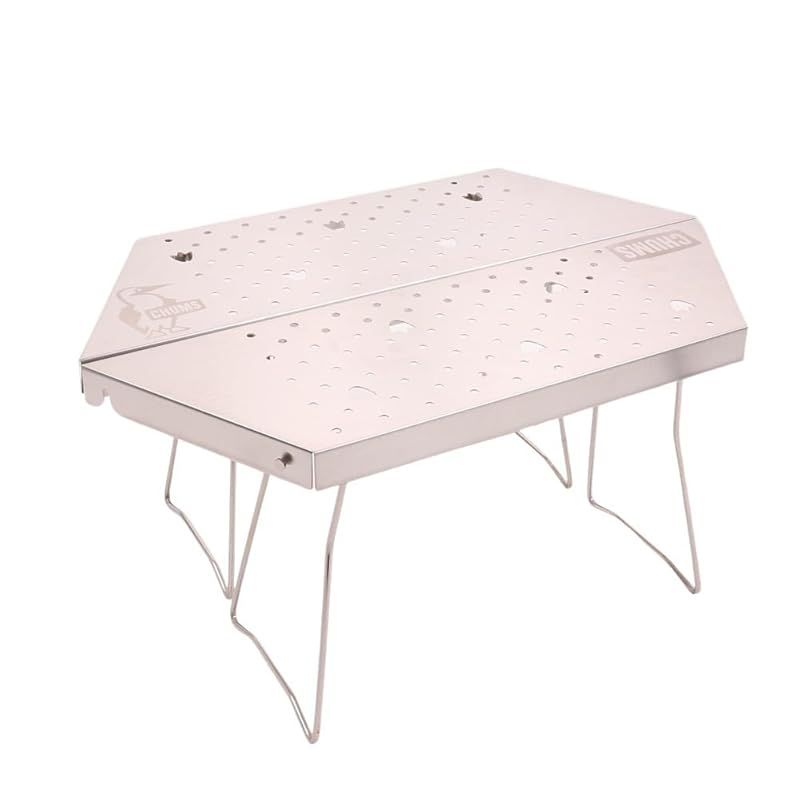 チャムス CHUMS ファイヤーピットテーブル 焚き火台テーブル W55cm×D17cm×H26cm 1セット 2個 CH62-1721-0000-00 ワン