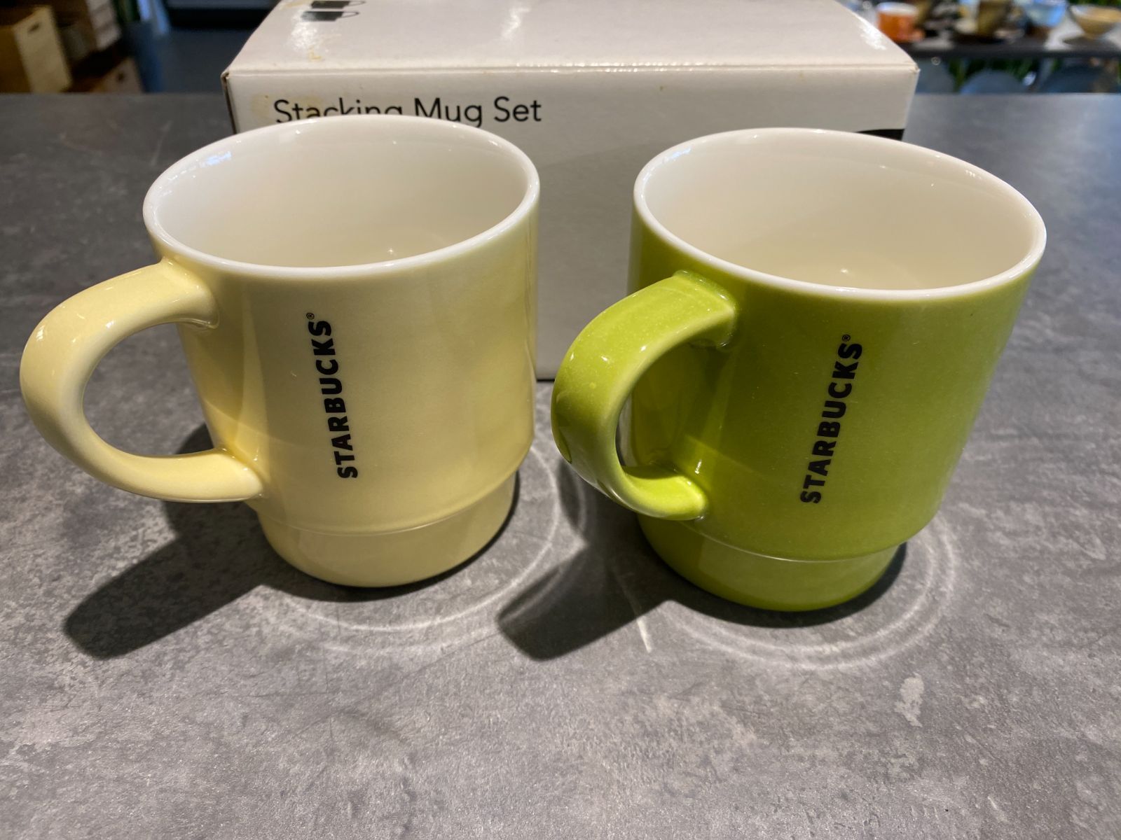 マグカップ Stacking Mug Set STARBUCKS イエロー／グリーン