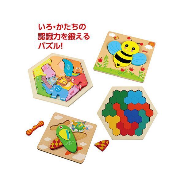 いろかたち木製パズルセット ATC75738