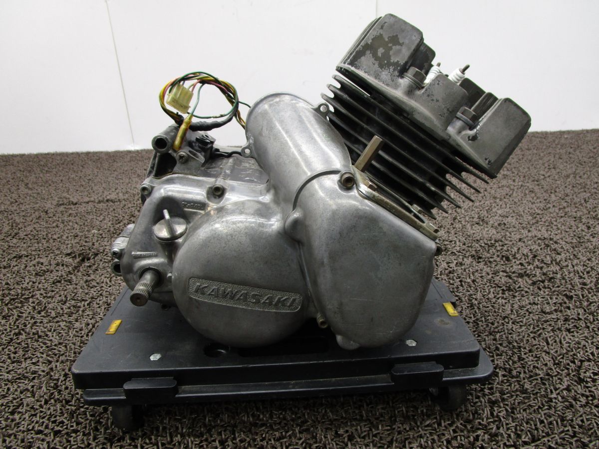 KE125 エンジン A6175 K1 始動 済み OH素材に カワサキ K1E キャブ車
