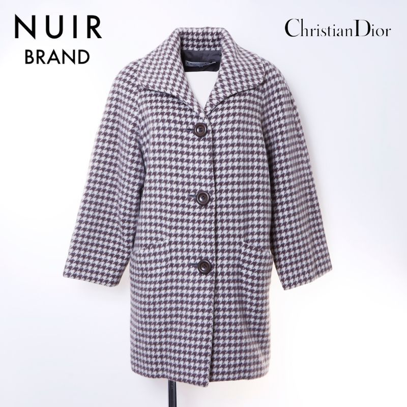Christian Dior クリスチャンディオール コート 千鳥柄 - メルカリ