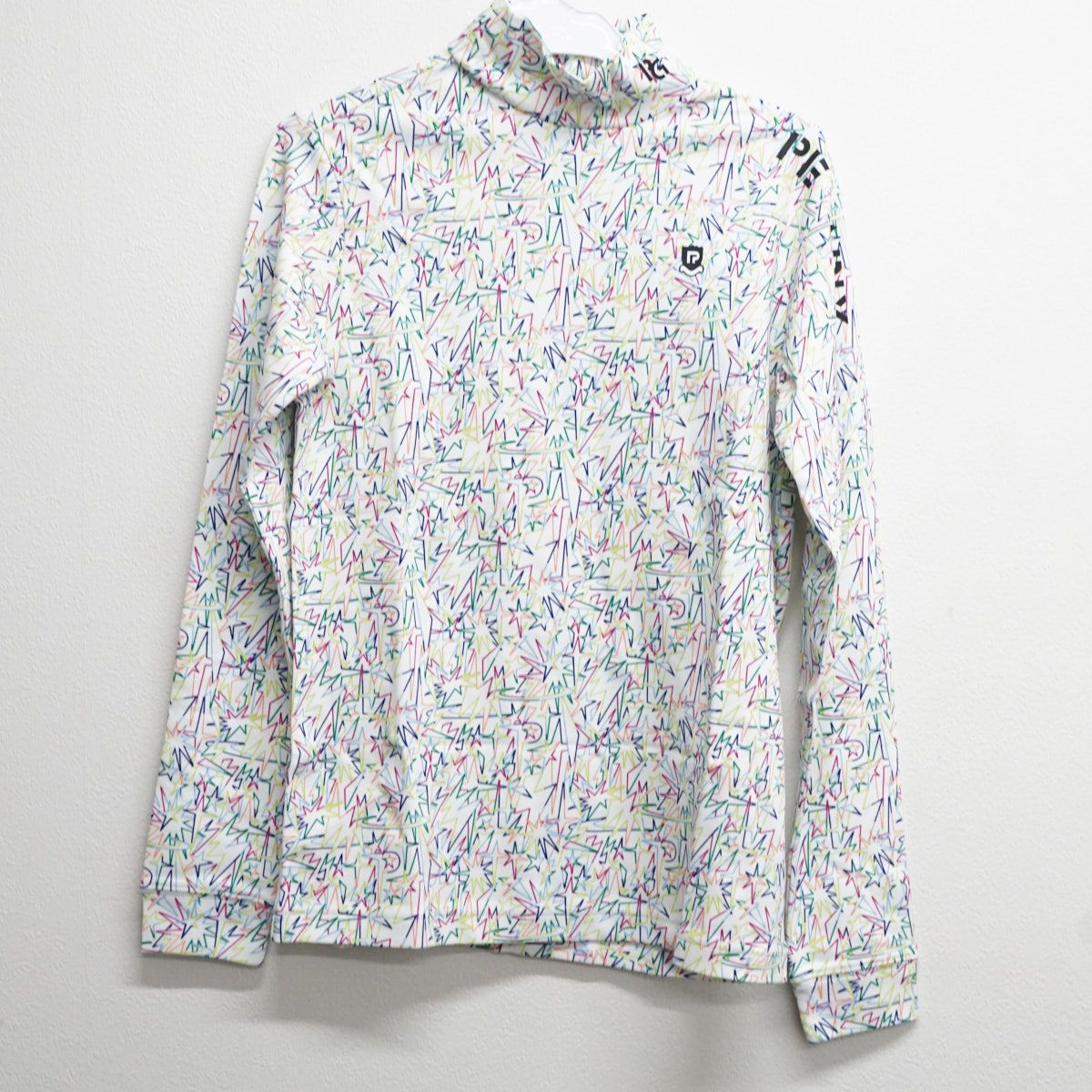 PEARLY GATES コットンモダールダンボールハイネックカットソー ギザ星柄 レディース アウトドア ゴルフ X7979