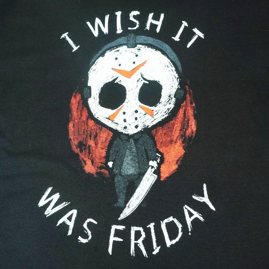 メンズ Tシャツ 13日の金曜日 JASON I WISH IT WAS FRIDAY TEE
