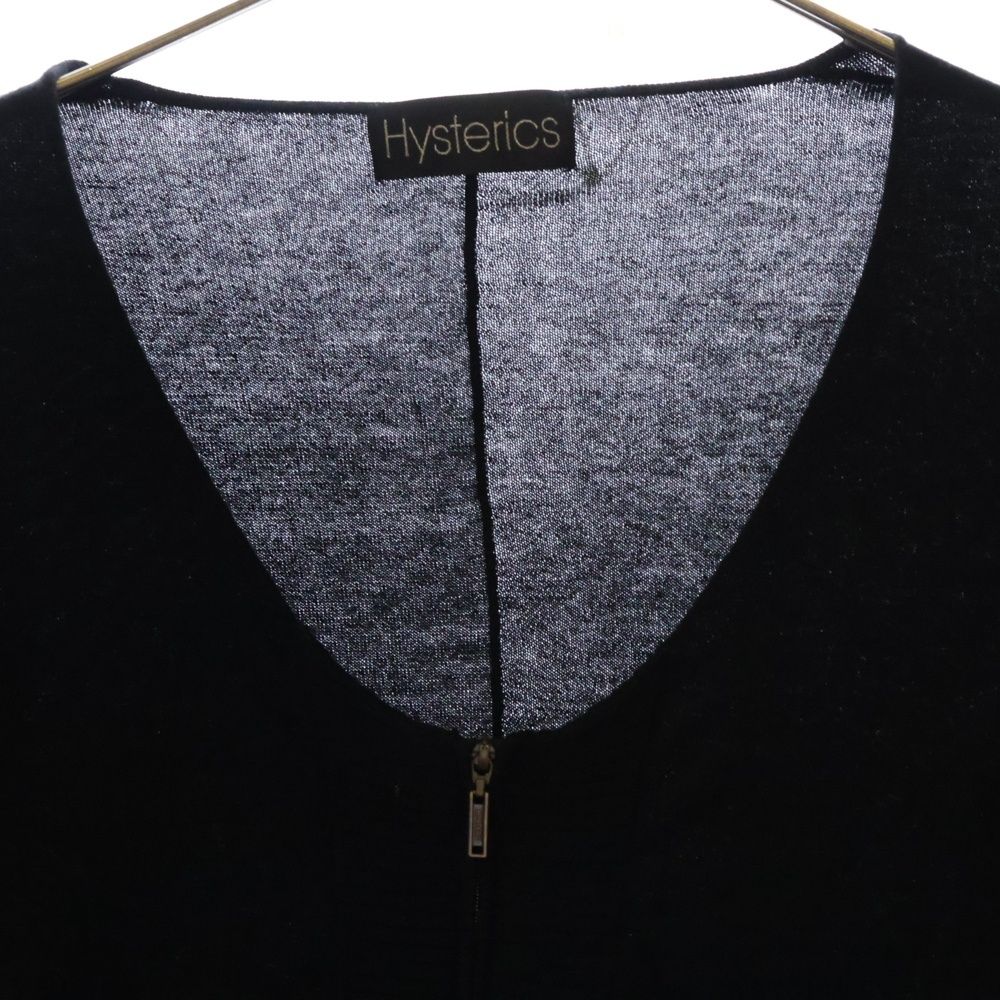 HYSTERIC ジップアップカーディガン 76 ブラック HYSTERIC ジップアップカーディガン 76 ブラック