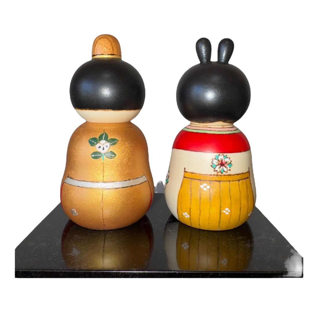 創作こけし 沖いづみ Izumi Oki 【おひなさまOhinasama L】 Kokeshi