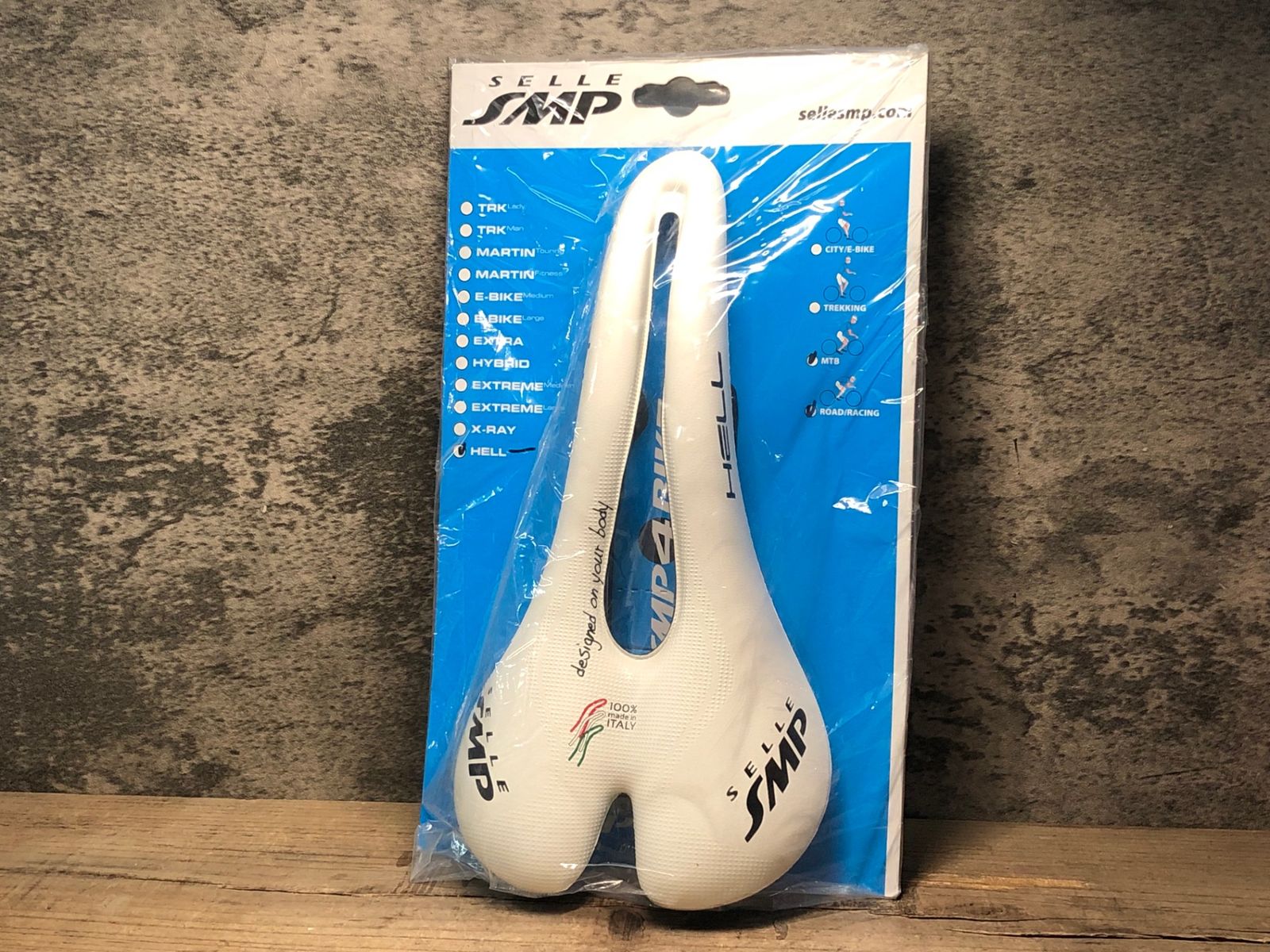 JI068 SELLE SMP ヘル HELL サドル 白 ステンレスレール