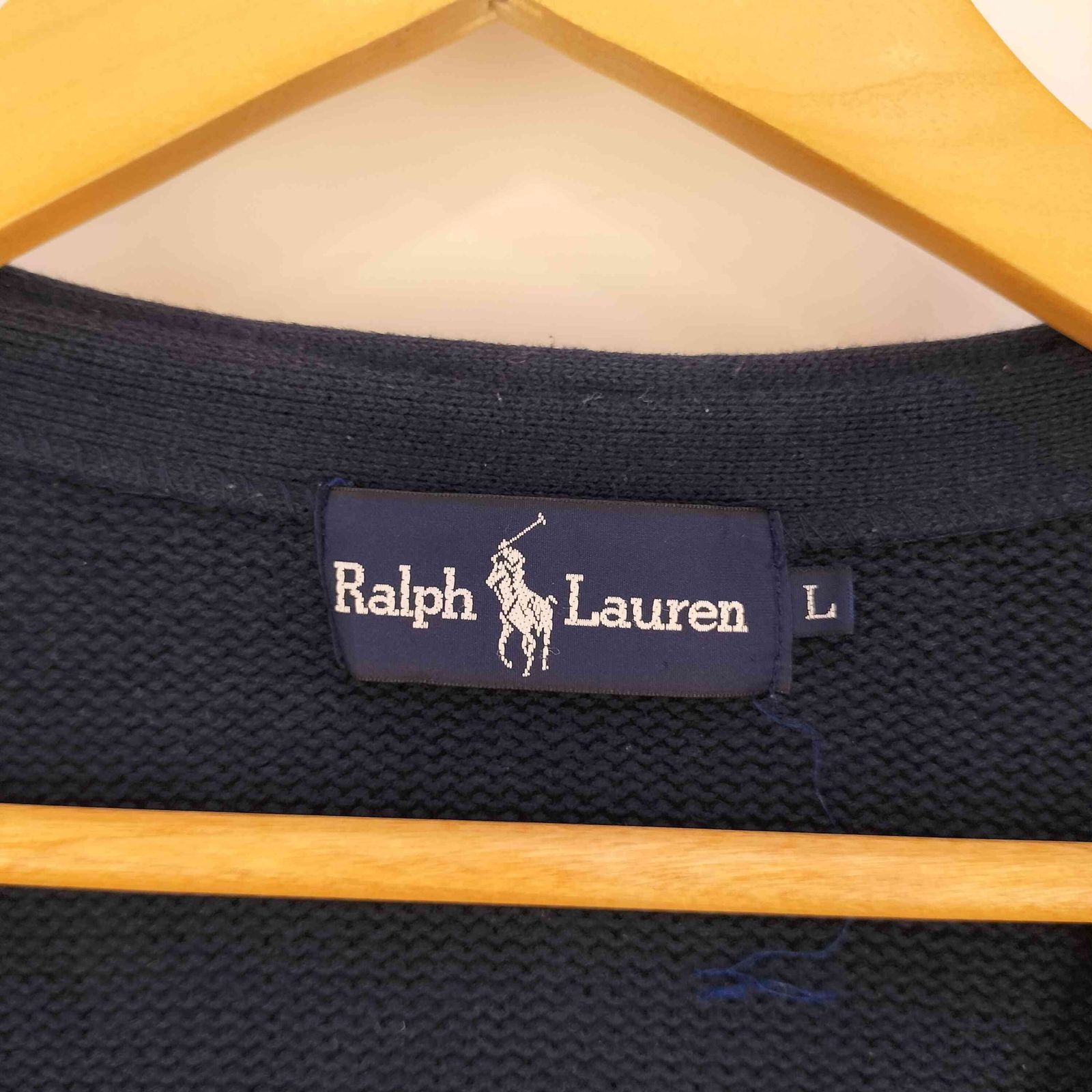 ラルフローレン RALPH LAUREN ポニー刺繍 コットンニットカーディガン メンズ import：L 