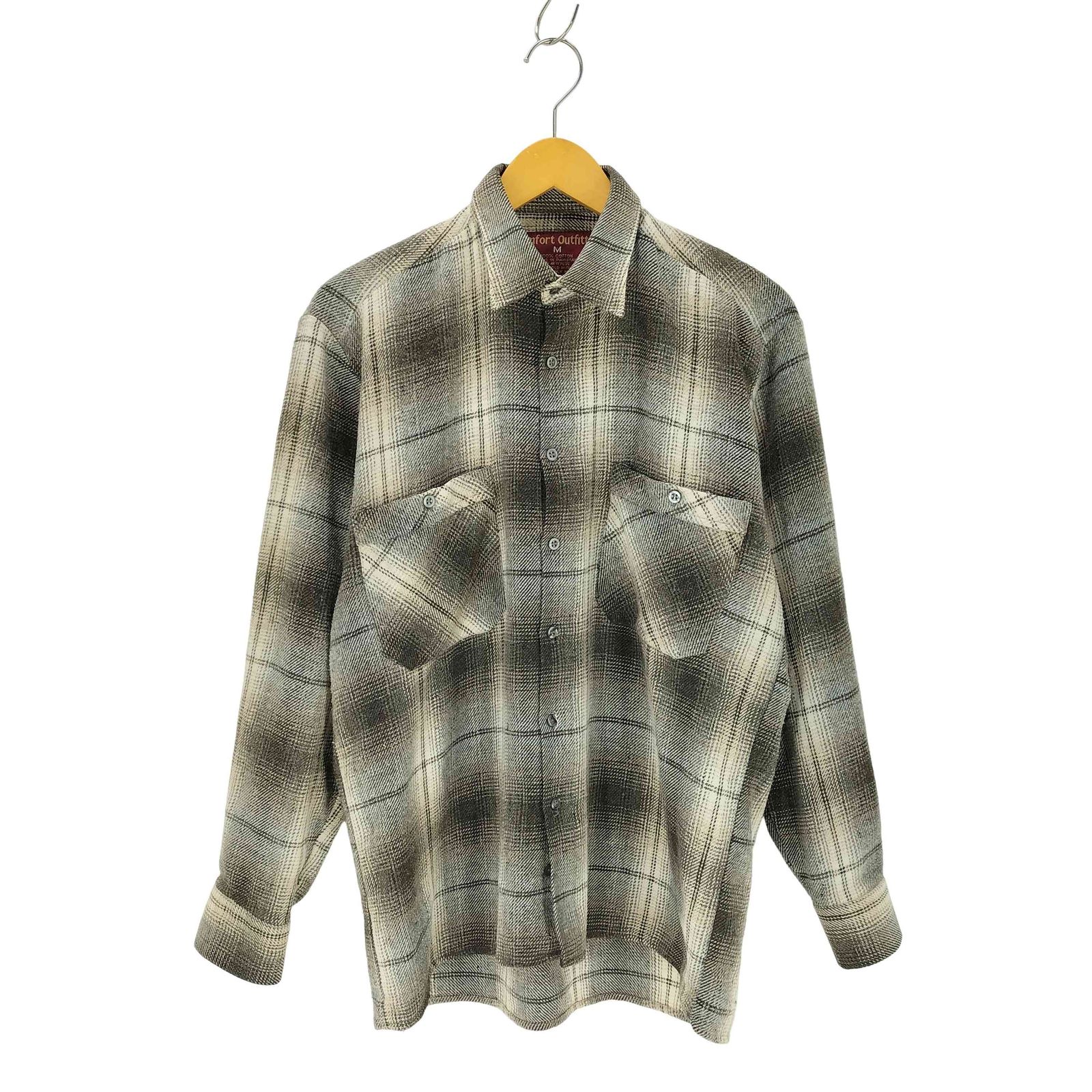 ユーズドフルギ USED古着 {{COMFORT OUTFITTER}} オンブレチェック柄 コットン ネルシャツ メンズ JPN：M 
