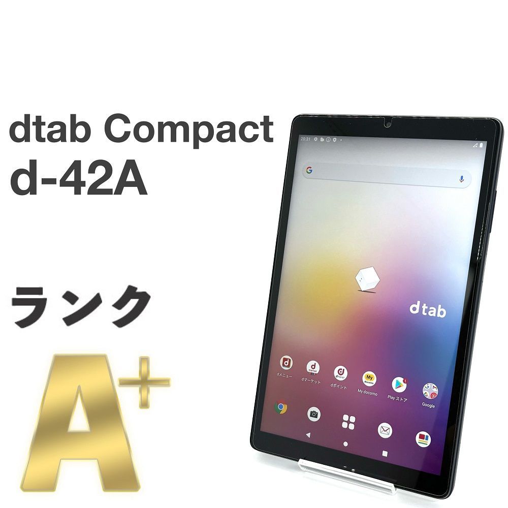 極美品 dtab Compact d-42A ネイビー docomo eSIM - モバイルストア