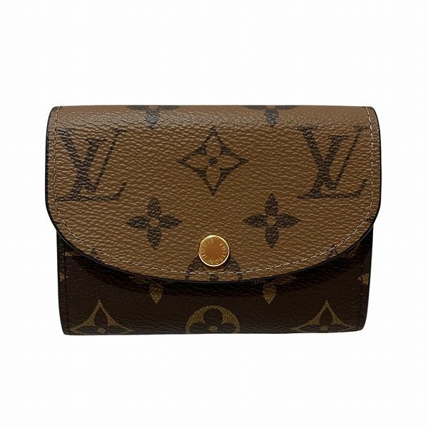 ルイヴィトン Louis Vuitton モノグラムリバース ポルトモネ ロザリ M82333 2つ折り財布 ユニセックス