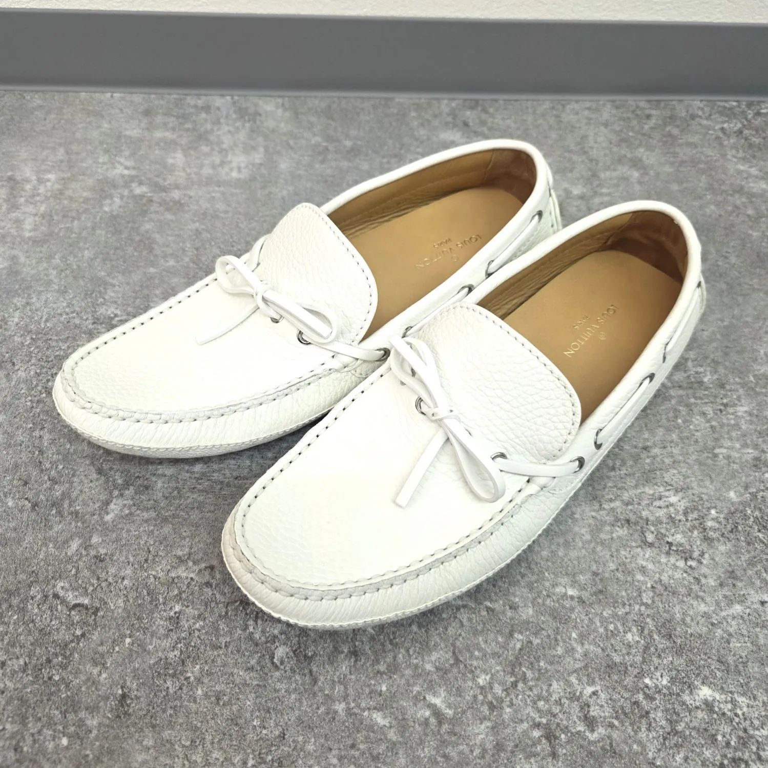 【極美品】最終値下げ！レア！ルイヴィトン アリゾナライン モカシン サイズ7 ☆ LOUIS VUITTON ルイヴィトン アリゾナ・ライン ローファー