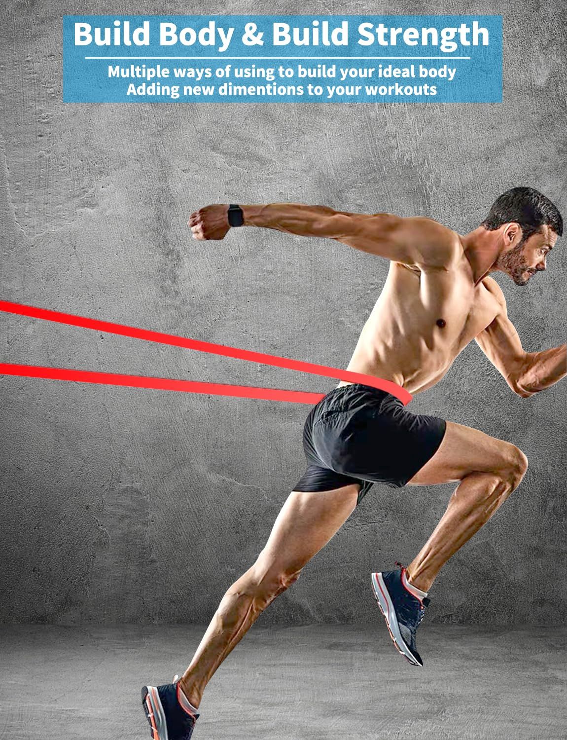 WSAKOUE プルアップバンド レジスタンスバンド プルアップアシストバンド エクササイズレジスタンスバンド ボディストレッチ パワーリフティング レジスタンストレーニング用 4個セット マルチカラー USTAUSTRALIA_COM_AU