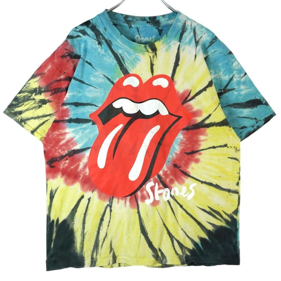 ローリング・ストーンズThe Rolling StonesロックバンドTシャツバンTアーティストT2021年No FilterツアーTタイダイ染めブルー青イエロー黄レッド赤ブラック黒vintageヴィンテージ40413