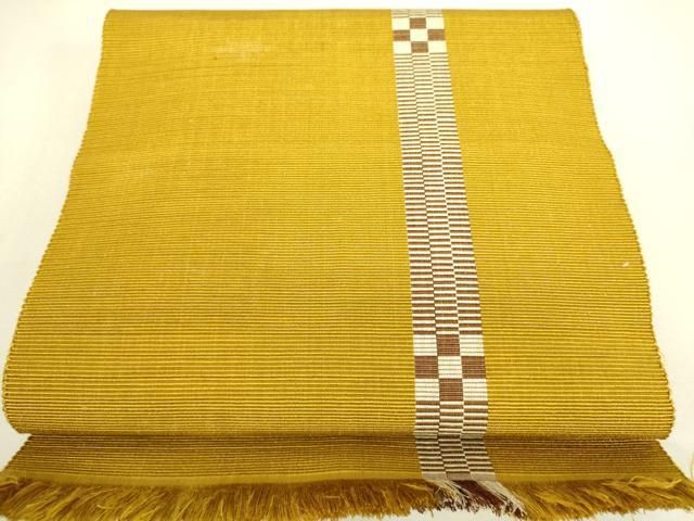 超美品　絹　半幅帯　本場　黄八丈　人気　313 伝統工芸品　着物 超美品 絹 半幅帯 本場 黄八丈 人気 313 伝統工芸品 着物 - メルカリ