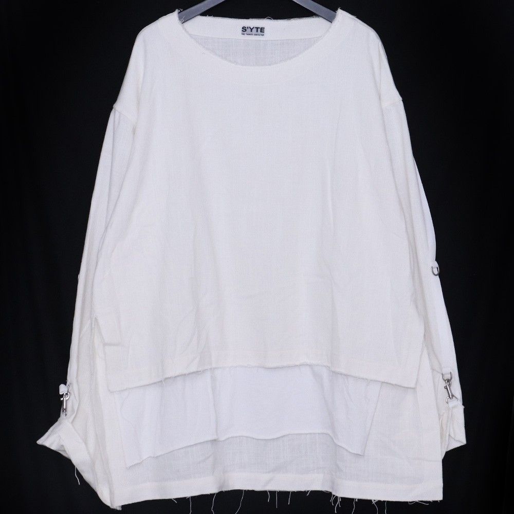 s’yte / 長袖Tシャツ/3/コットン/WHT/UT-B12-002// S'YTE YOHJI YAMAMOTO Sheeting Bondage Muslin Shirt サイズ3