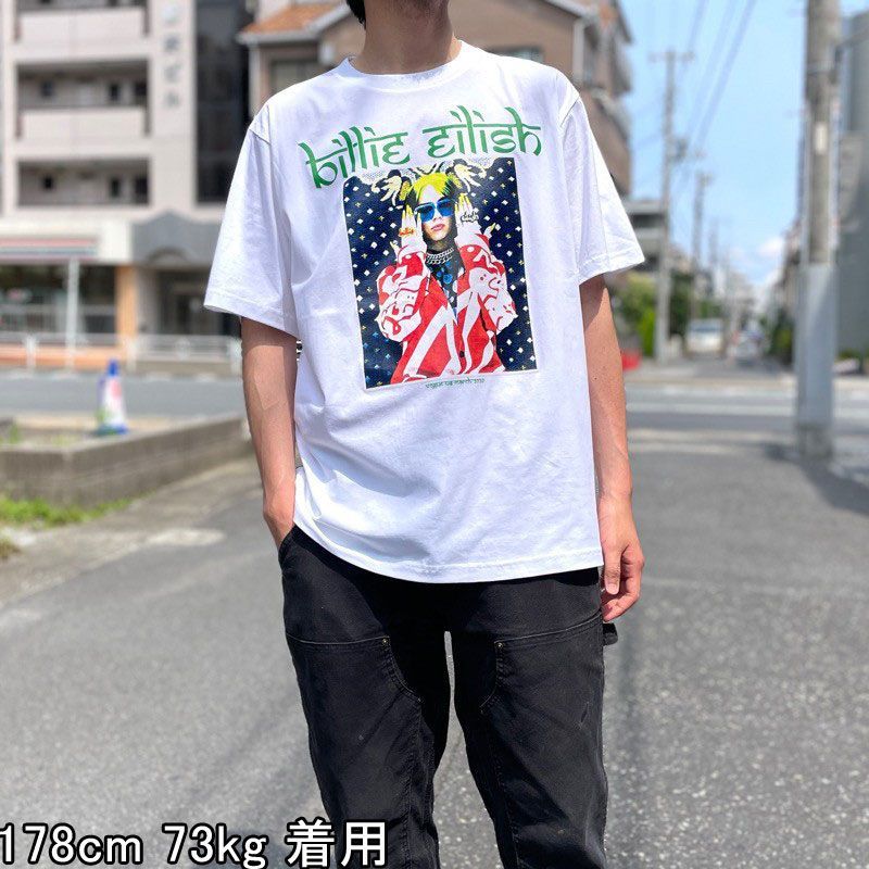 BILLIEEILISH ビリーアイリッシュ 胸ロゴ ロンT ブラック Ｌ - Tシャツ 