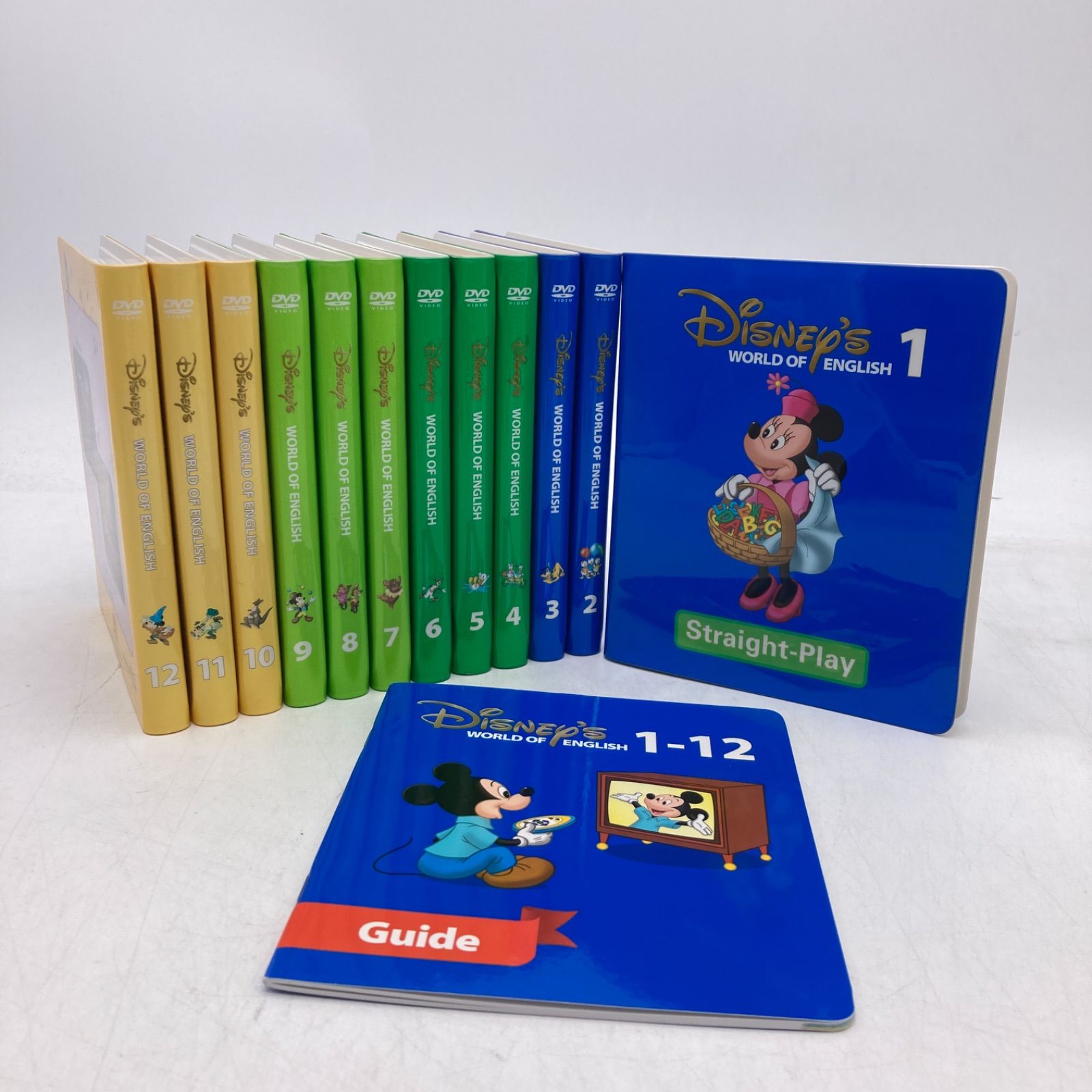 DWE ディズニー英語システム ストレートプレイDVD 全12巻 新子役