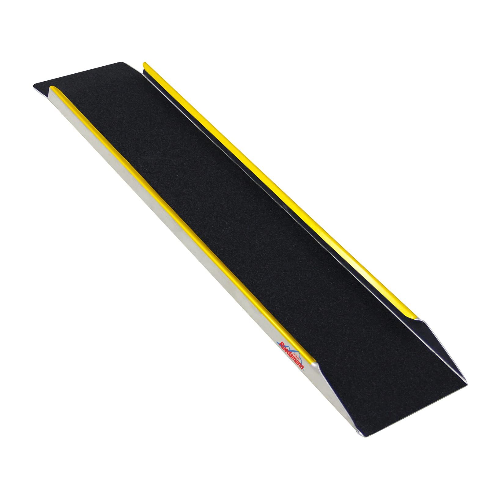 Ruedamann バイク スロープ 長さ120cm バイク ラダー 耐荷重300kg 軽量アルミラダー 幅広 滑り止め 四輪バギー 草刈り機 除雪機 農機具用ラダーレール ガレージ 倉庫 軽トラへの積み込み 1本