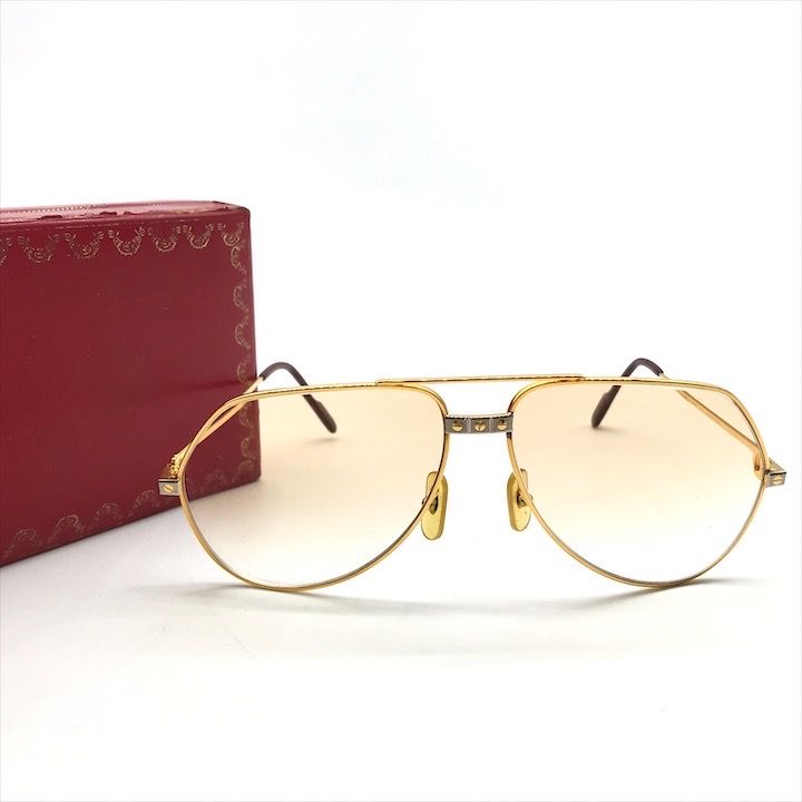 良品 Cartier カルティエ ティアドロップ サントス サングラス
