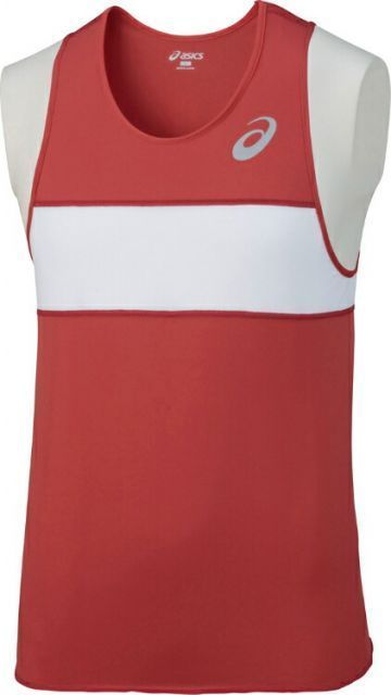 asics アシックス SINGLET レッド 150 XT1039 23 | スポーツ用品 スポーツ グッズ ツール アクセサリー 雑貨 小物 使いやすい 陸上 衣類 メンズ 男性用 150 ウエア シャツ 目立つ ランニング トップス 機能 素材 赤 レッ