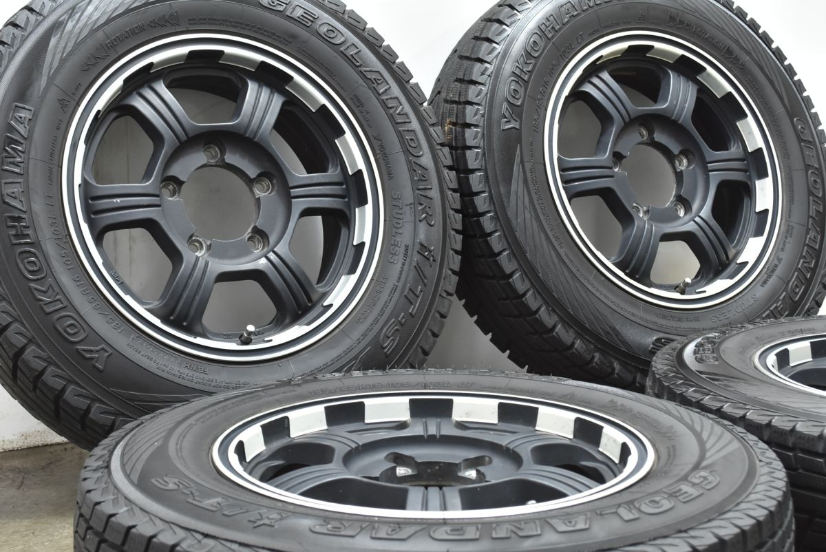 ジムニー用サイズ PREMIX FANG 16in 5.5J 20 PCD139.7 ヨコハマ ジオランダー i T-S 195 65R15 JB64 JB23 JA22 JA12 AZオフロード