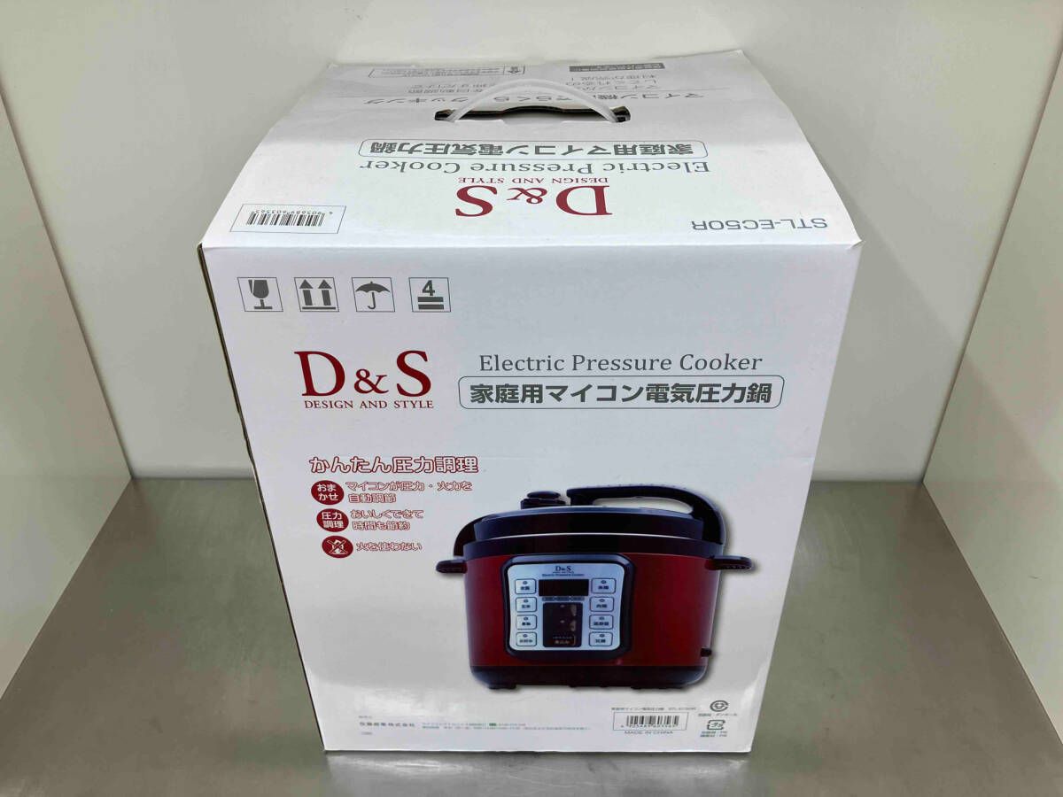【新品未使用・未開封】　D&S 電気圧力鍋 STL-EC50R 楽天市場】D＆S マイコン電気圧力鍋 STL-EC50 4.0L デザイン