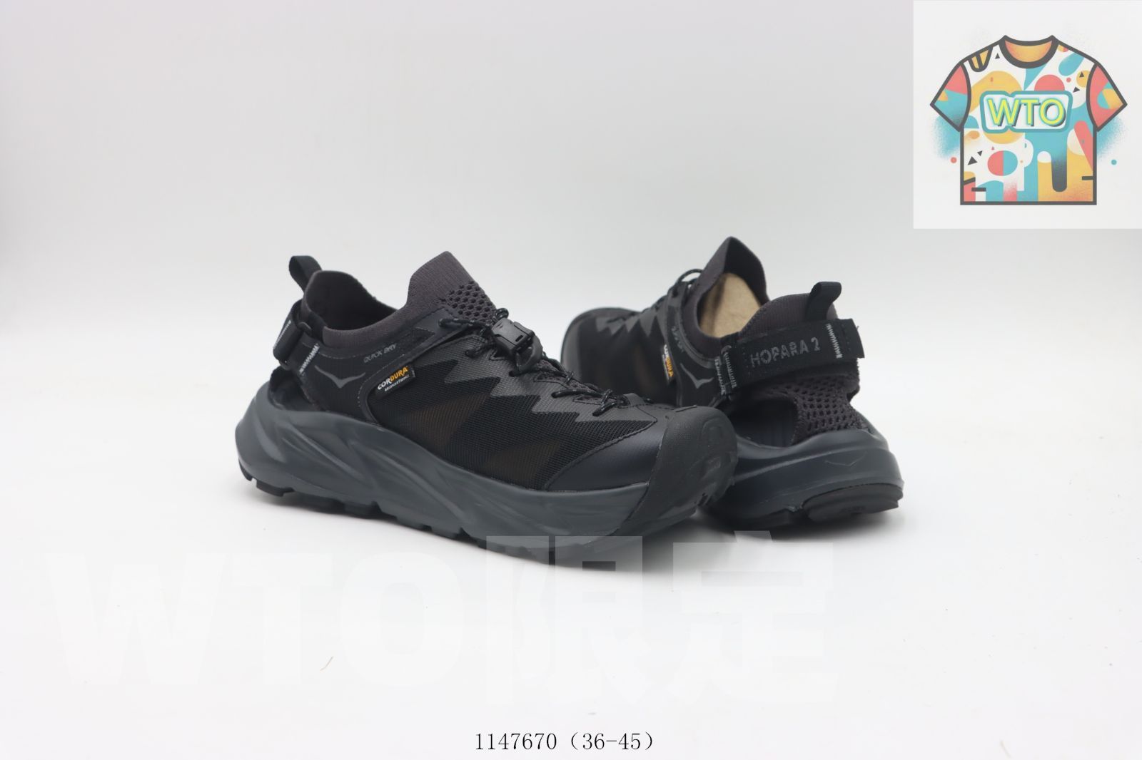 今日WTO】ホカ ワンワン HOKA ONE ONE サンダル 黒 1147670-WTO