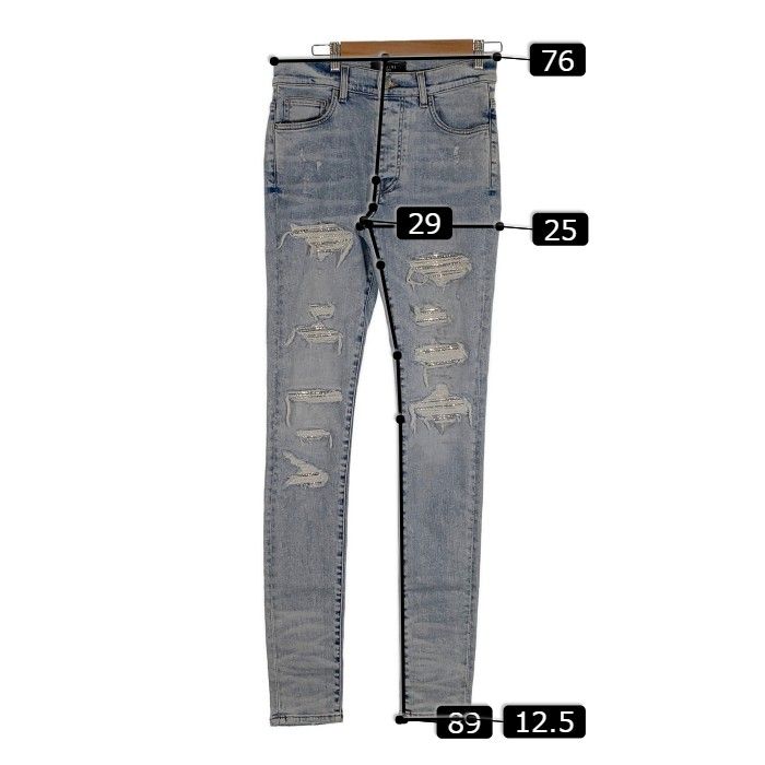 AMIRI アミリ Crystal Thrasher Jeans クリスタル ストレッチジーンズ
