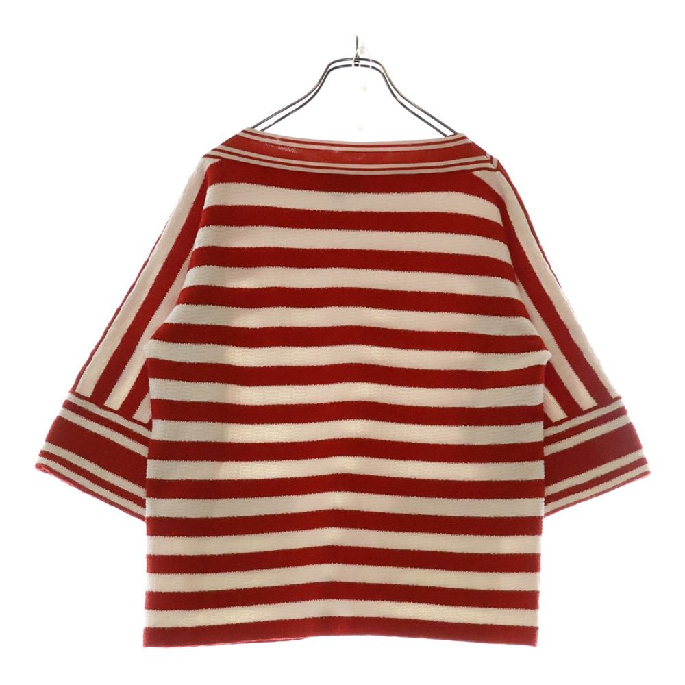 【同梱不可】 (シャネル) CHANEL 19SS サマー ボーダー 7分袖 ココマーク トップス