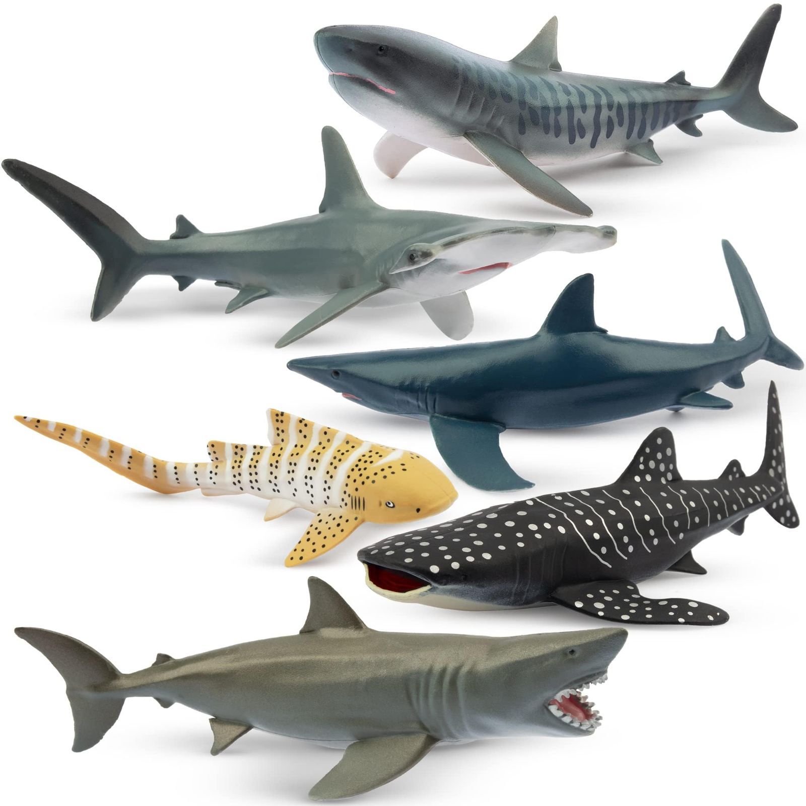 【18％OFF】 在庫セール】TOYMANY 海洋 6PCSサメフィギュア 動物フィギュア 特撮