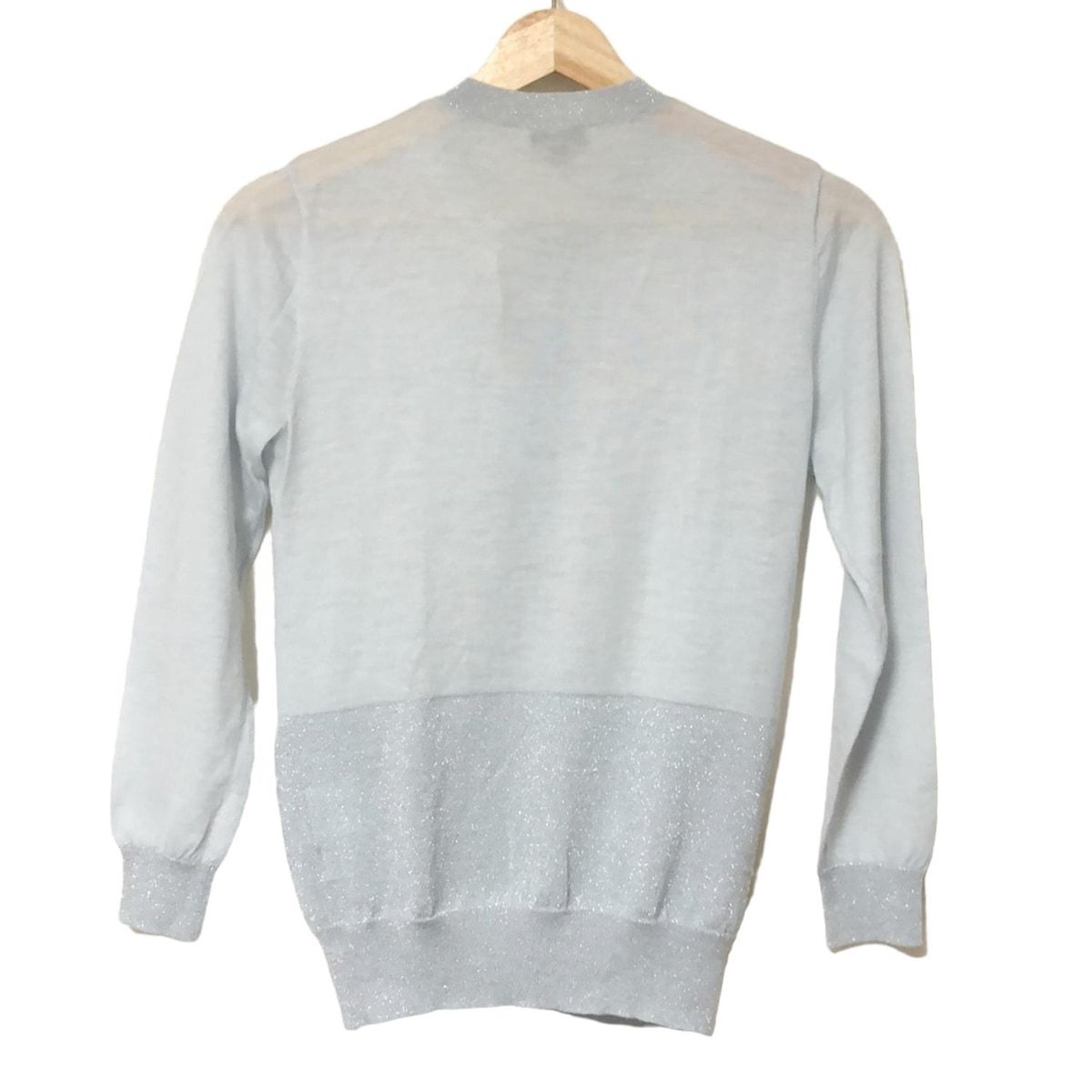 JOSEPH ジョセフ カーディガン サイズM レディース - ライトブルー 長袖 カシミヤ ラメ