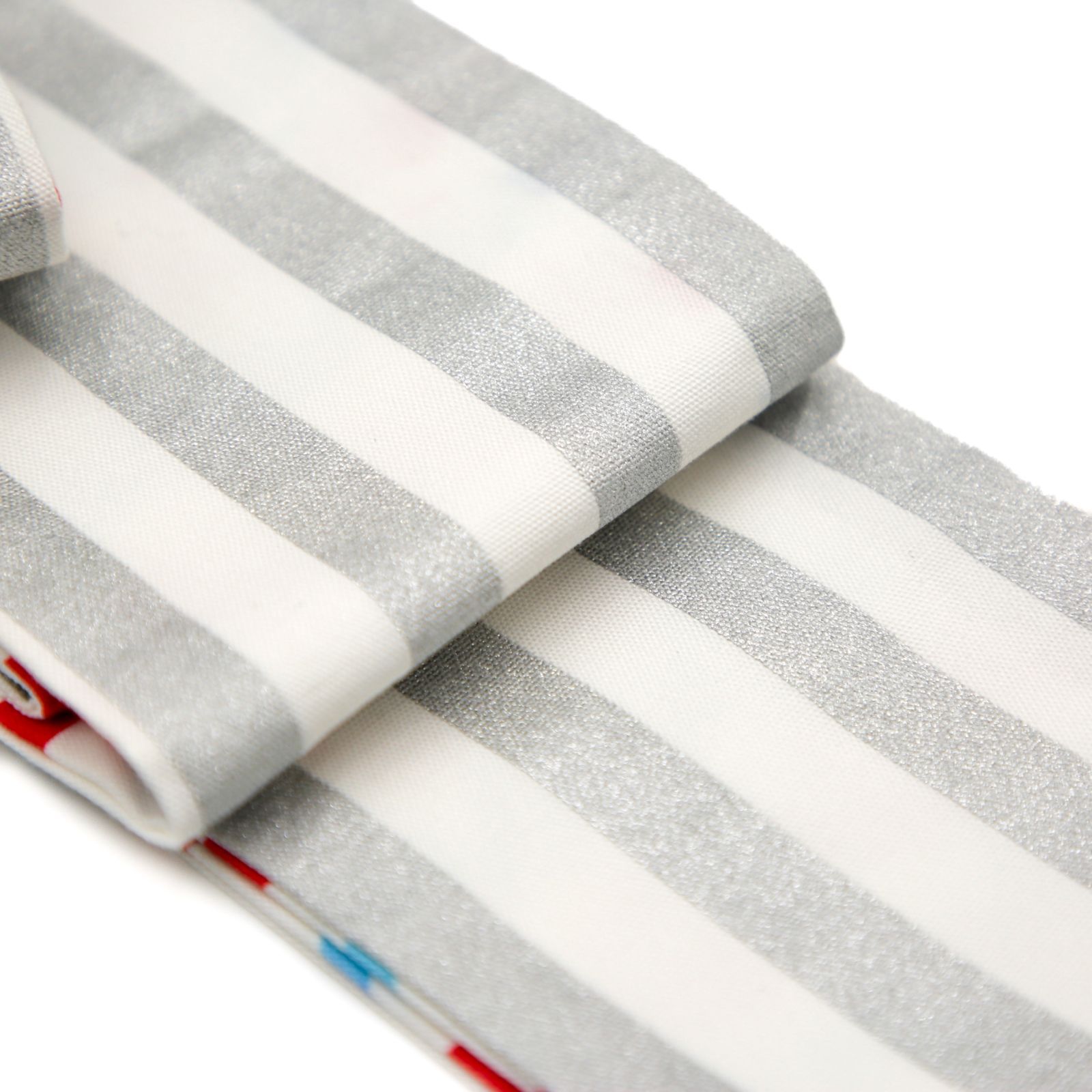  きはる うれしづくし 角帯 細帯 リバーシブル 波柄 白 お仕立て上がり 着物 帯 カジュアル OB 70 角帯 帯