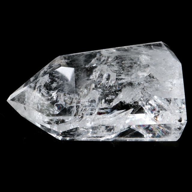 レムリアンシード 水晶 六角柱 ポイント 全面研磨 磨き 446g 1点もの
