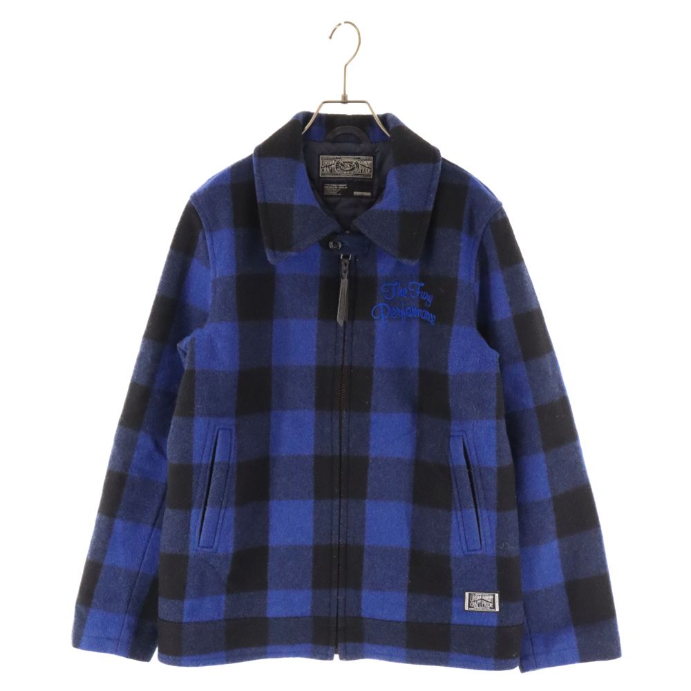 NEIGHBORHOOD (ネイバーフッド) Block Check Jacket ブロックチェックウールジャケット ブルー/ブラック  SPNH-JK-M15 - メルカリ